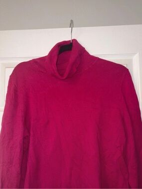 Source Unknown Hot Pink Turtleneck Sweater